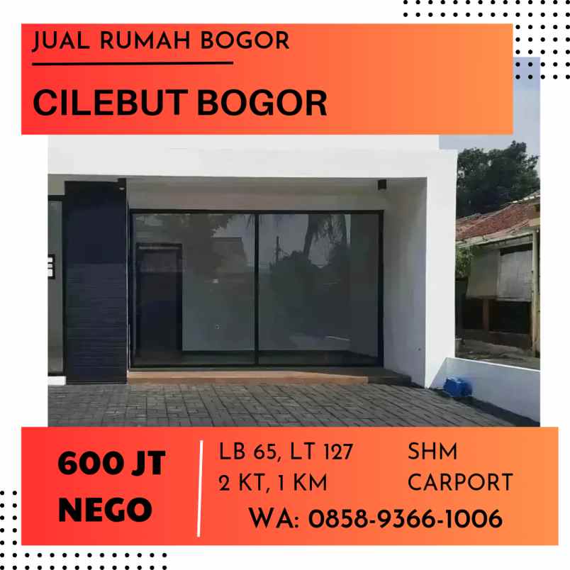 rumah bogor cilebut masih baru cakep minimalis