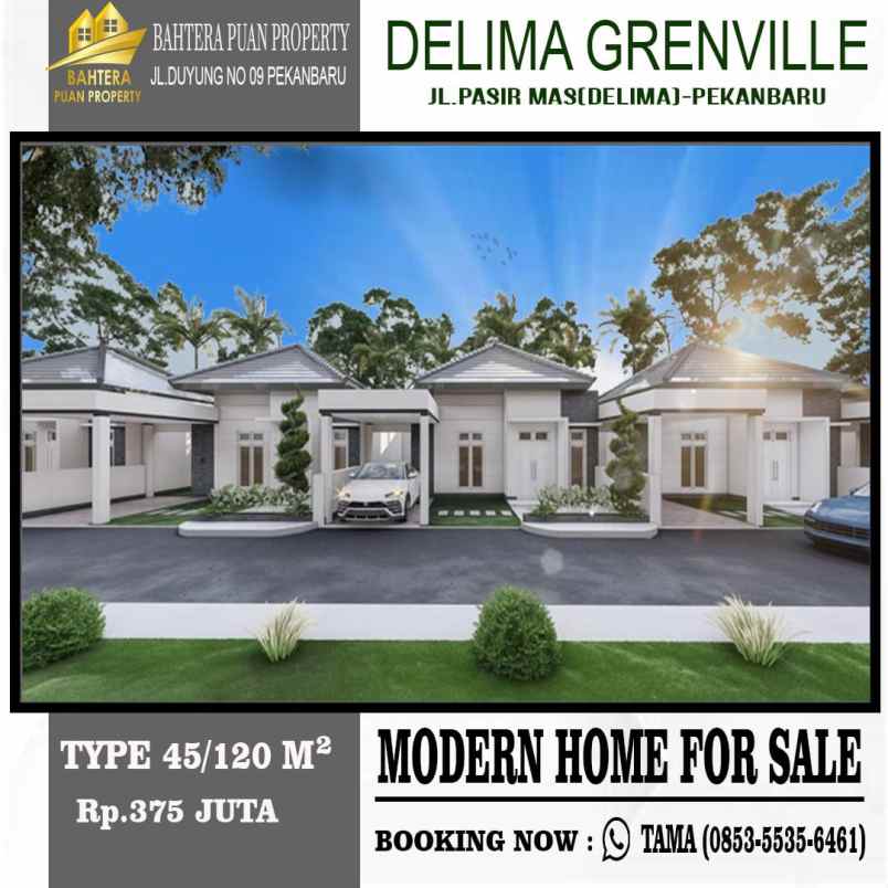 rumah dijual di pekanbaru jl delima panam