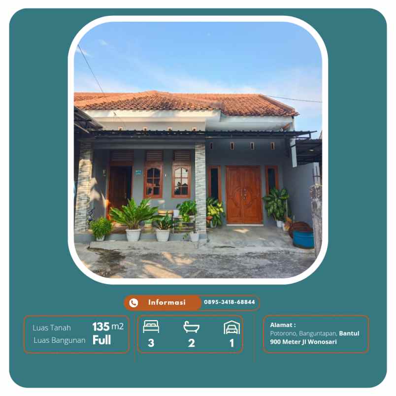 rumah jogja sleman full furnished dekat ringroad