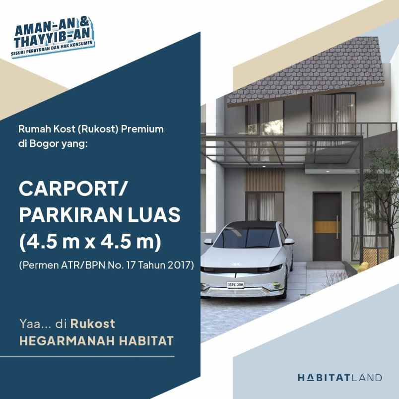 rumah kost kosan hagarmenah kota bogor shm