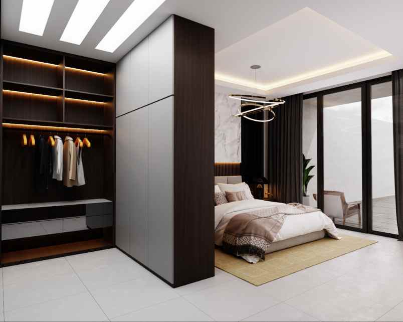 rumah luxury bebas design di kawasan komplek pemda