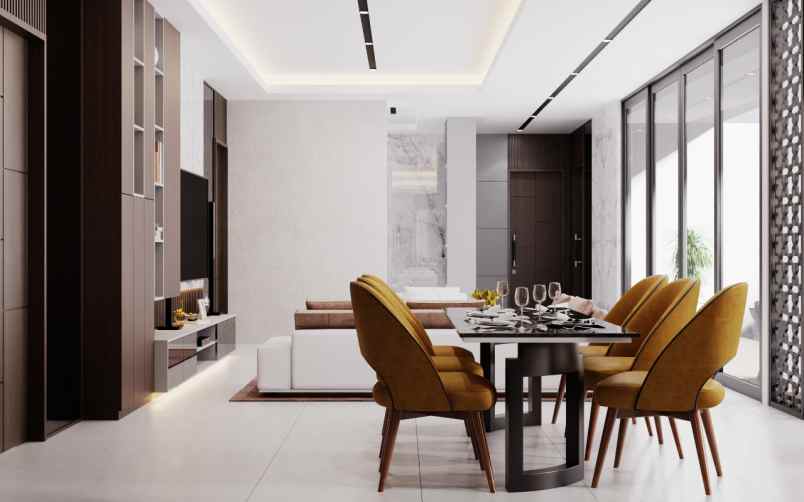 rumah luxury bebas design di kawasan komplek pemda