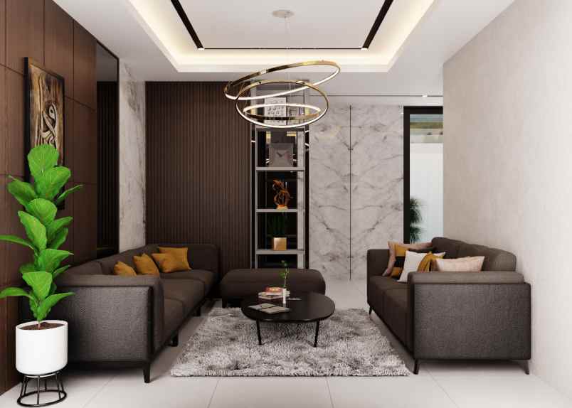 rumah luxury bebas design di kawasan komplek pemda