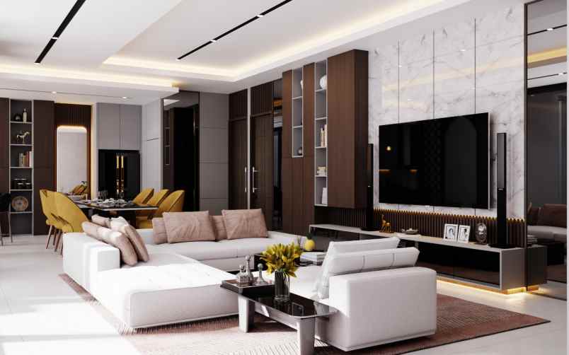 rumah luxury bebas design di kawasan komplek pemda