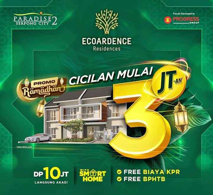 rumah mewah 1 lantai kota mandiri 10 juta all in