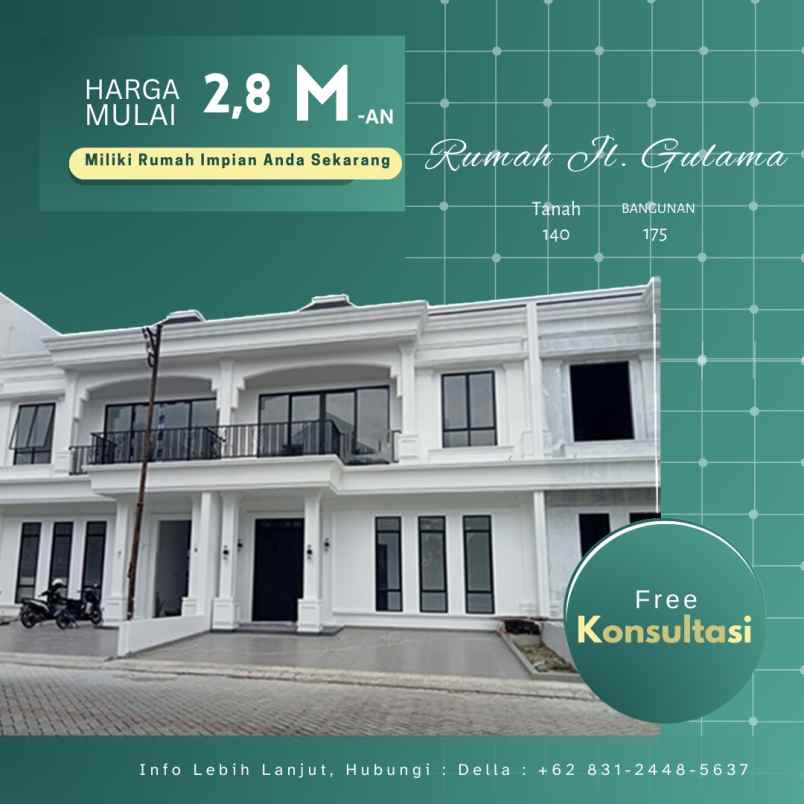 rumah mewah di jalan gulama komplek park royal