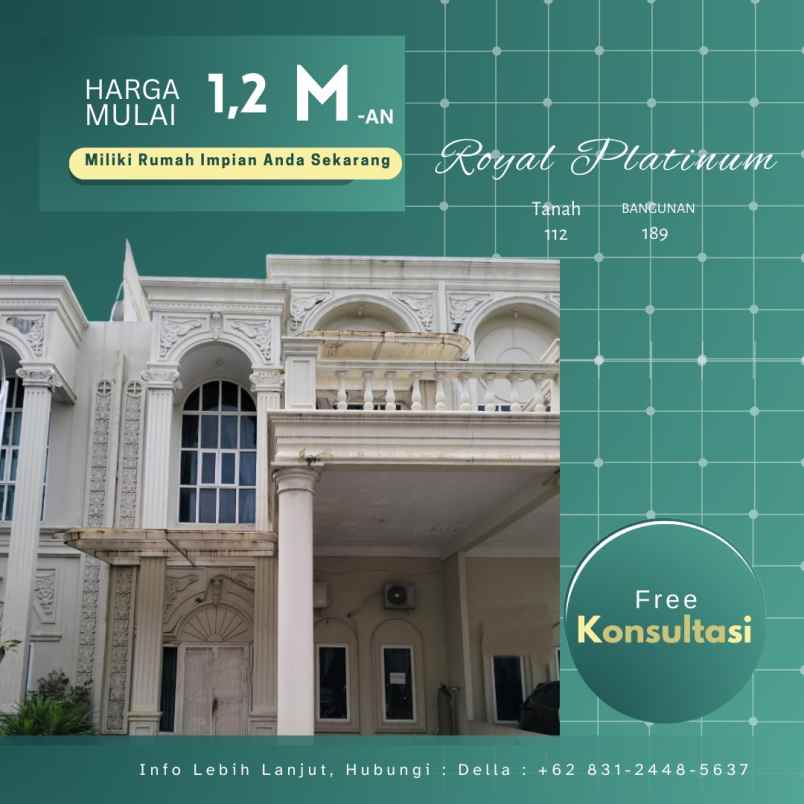 rumah mewah di komplek royal platinum