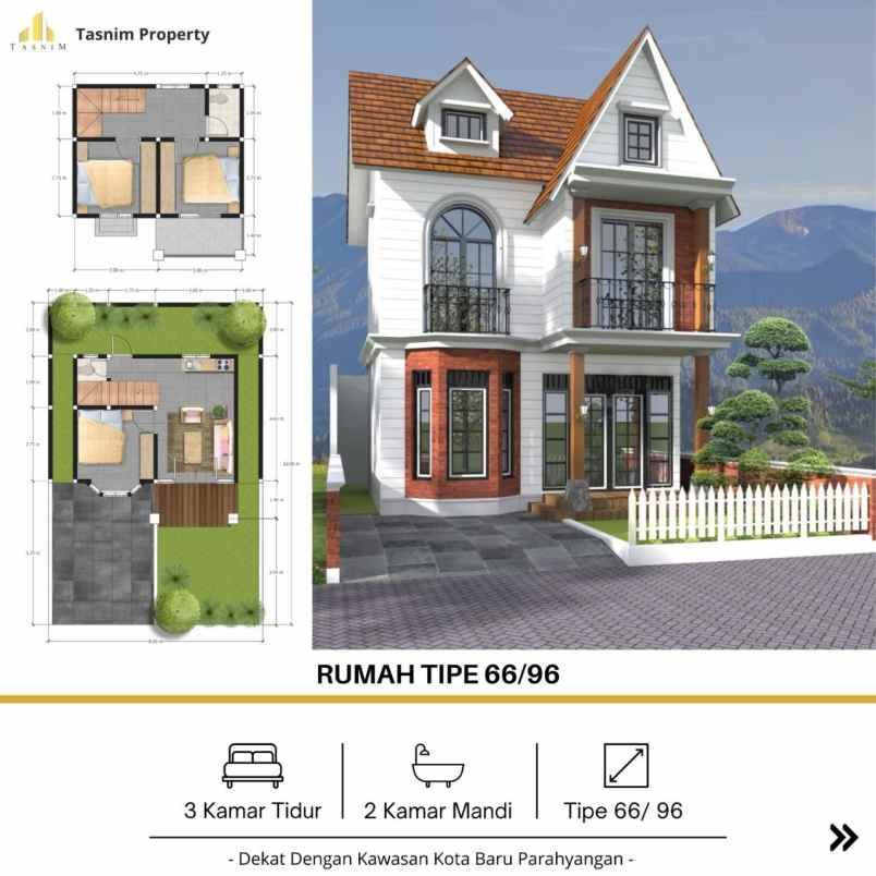 rumah mewah minimalis saguling bandung barat shm