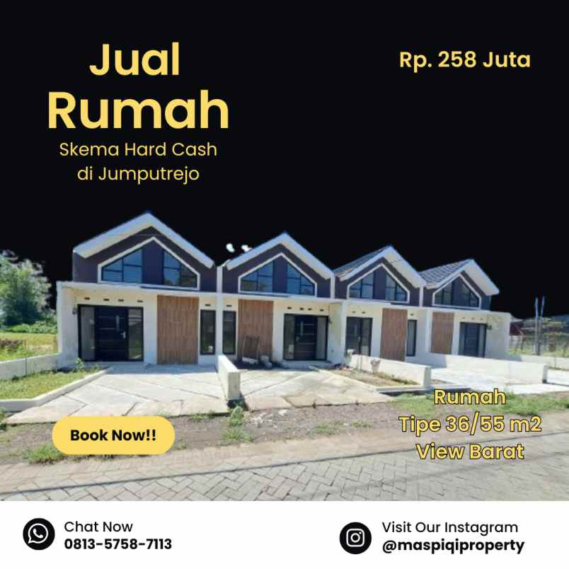 rumah minimalis di sukodono desain modern surat shm