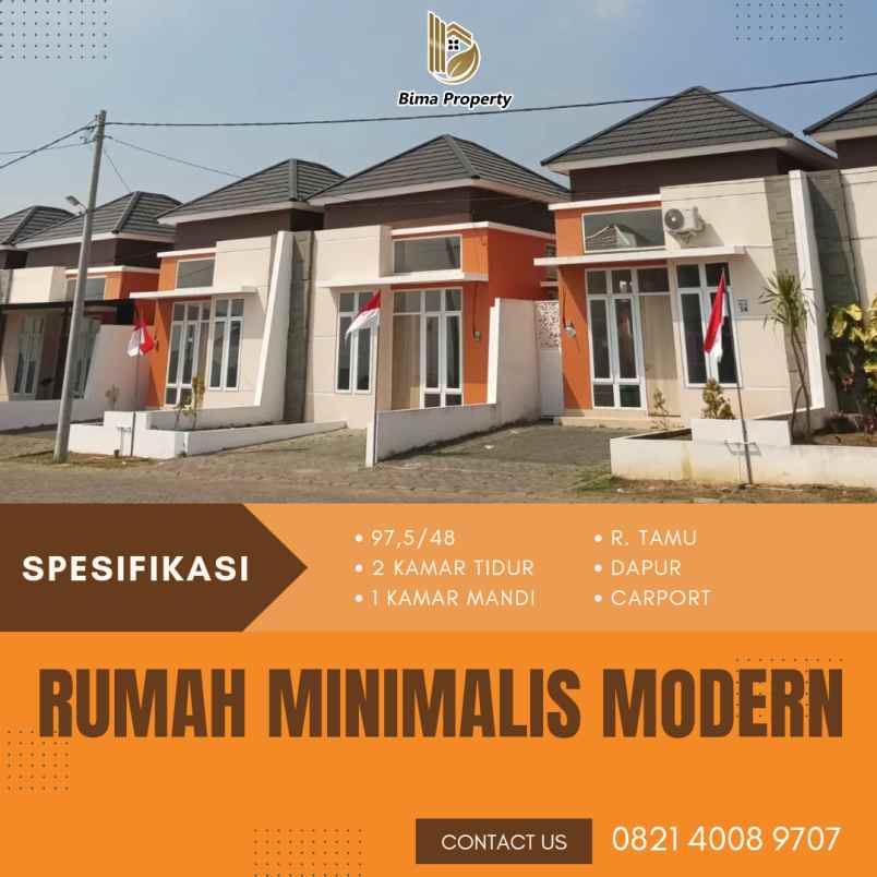 rumah minimalis modern di lowokwaru