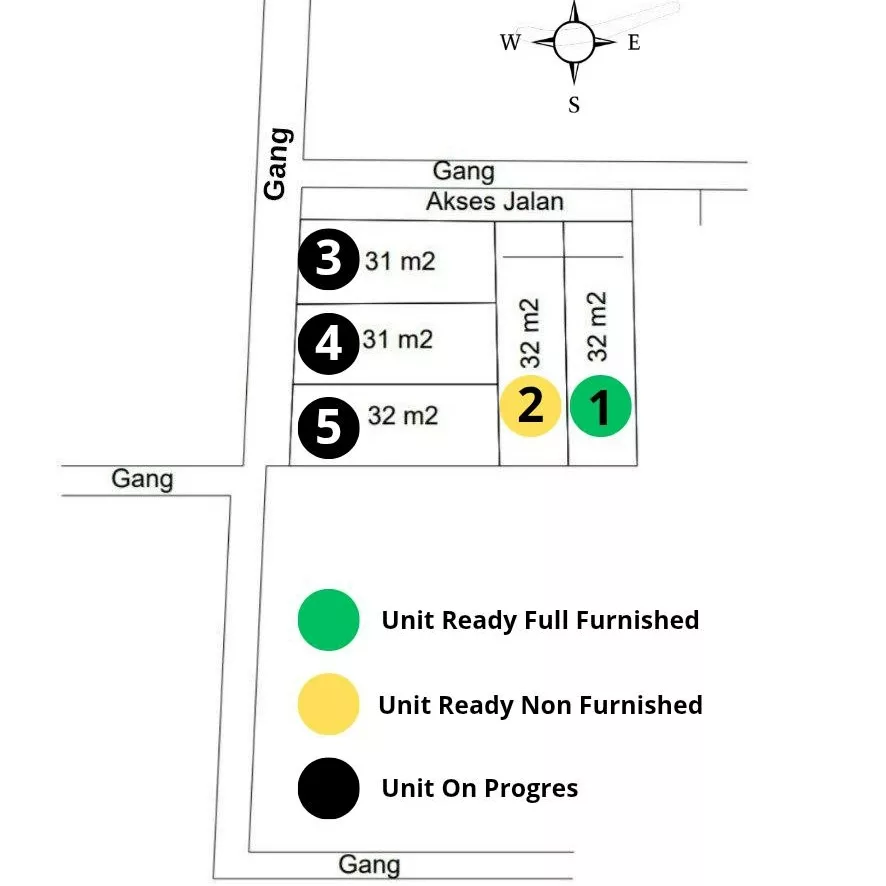 rumah minimalis siap huni utan kayu jakarta timur
