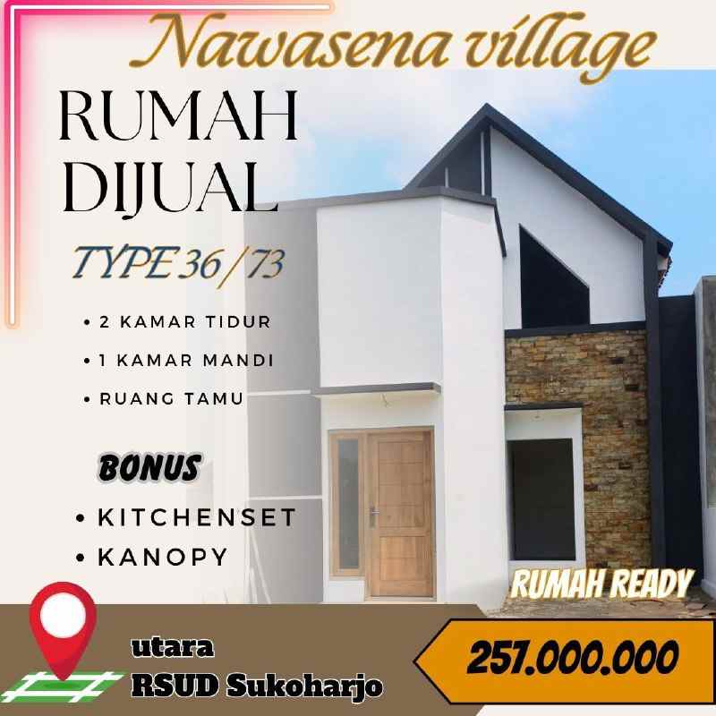 rumah modern murah di bendosari sukoharjo