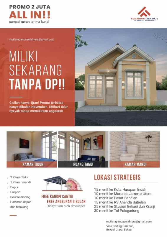 rumah murah modern jaman now dp 0