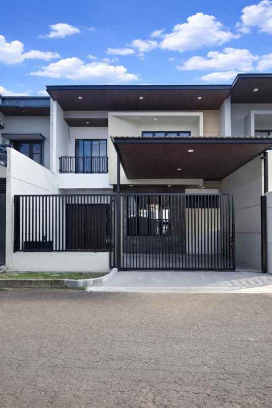 rumah pantai mentari new minimalis row jalan 3 mobil