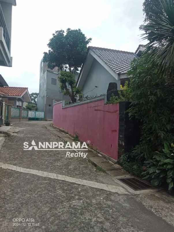 rumah pink tanah luas jatimulya depok ash