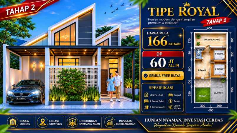 rumah subsidi 166 juta lokasi di kedungkandang malang