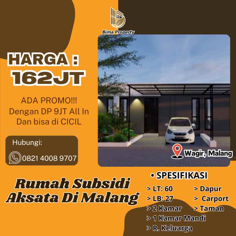 rumah subsidi aksata di malang