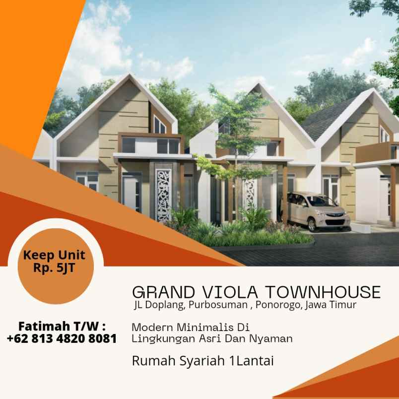 rumah syariah cluster di kota ponorogo