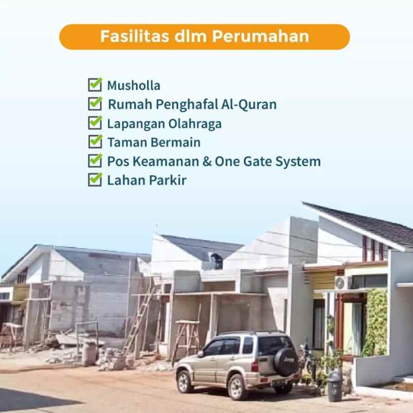 rumah type mezzanine cluster islami setu bekasi