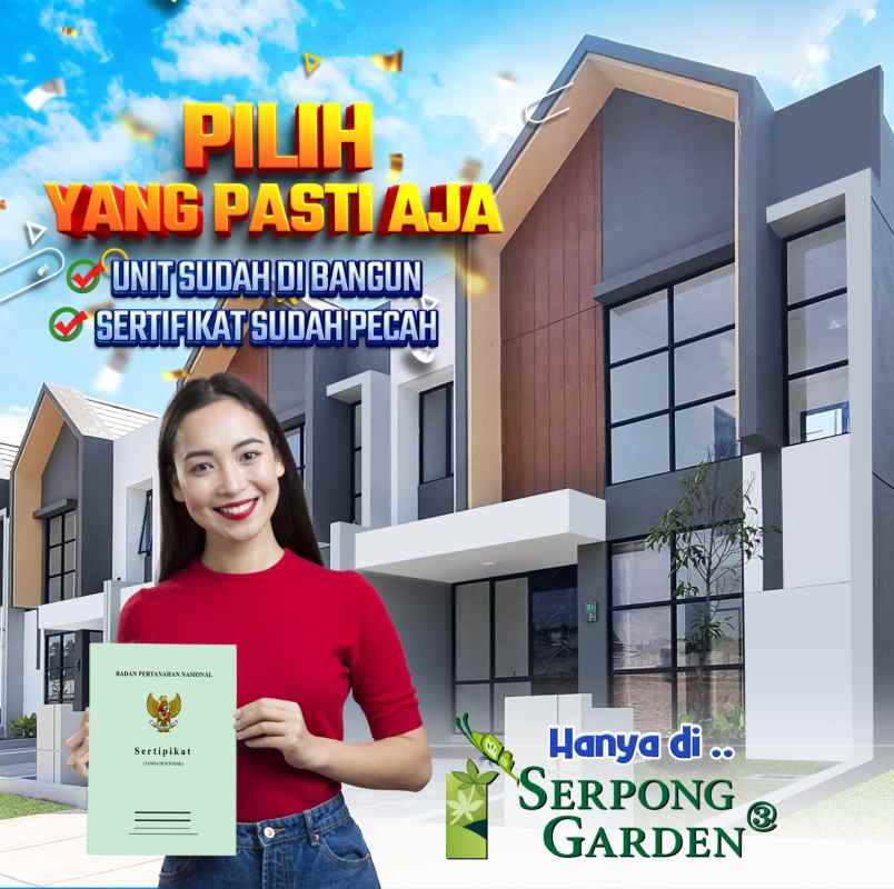 serpong garden 3 cisauk harmony serpong garden city