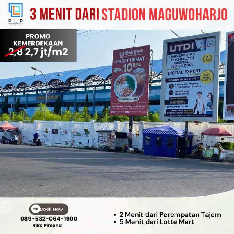 tanah kaveling 300 jutaan dekat stadion maguwoharjo