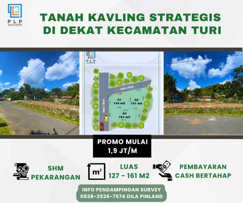 tanah kavling strategis di dekat kecamatan turi