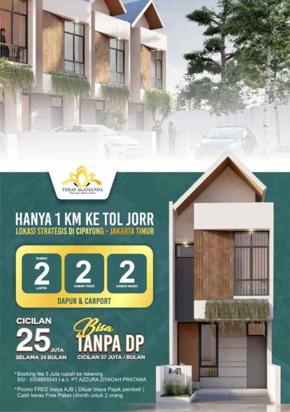 tanah kavling teras alamanda di cipayung jakarta timur