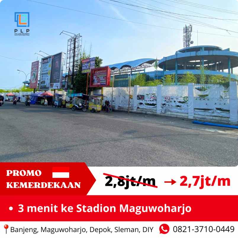 tanah murah 300 jutaan hanya 5 menit ke ringroad utara