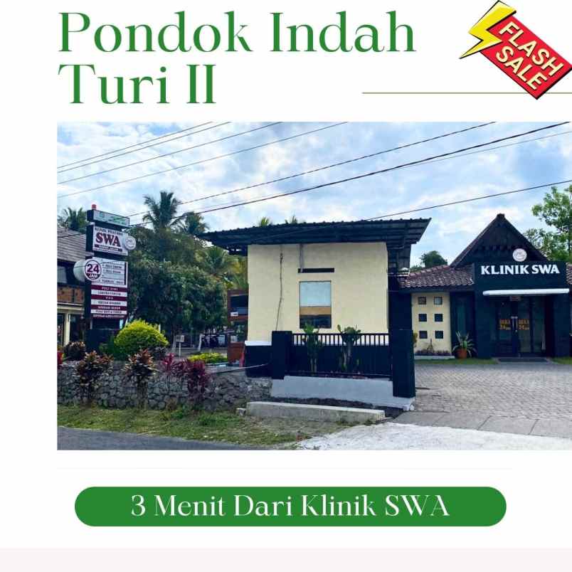 tanah murah 975rb meter saja di turi dekat klinik swa