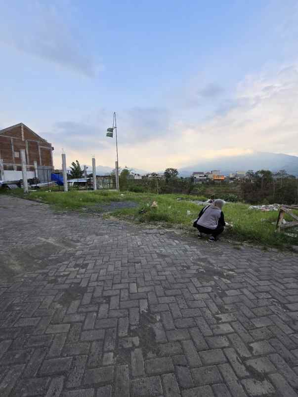 tanah murah luas view pegunungan di temas kota batu