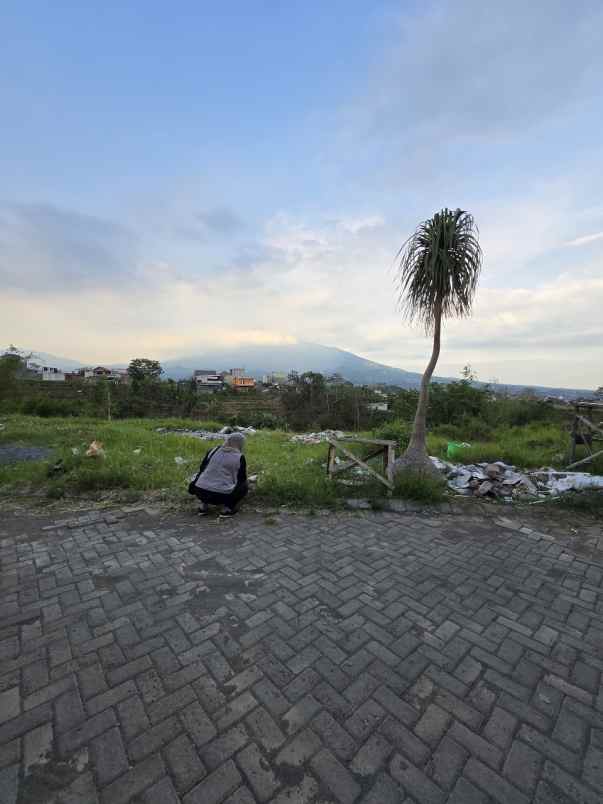 tanah murah luas view pegunungan di temas kota batu