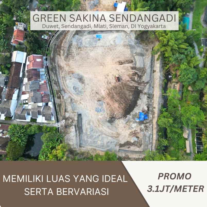 tanah pekarangan 3 1jt meter di jl magelang km 9