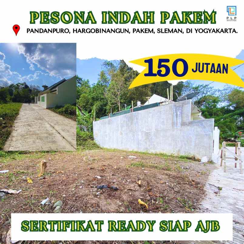 tanah shm pekarangan siap ajb promo 150 jutaan