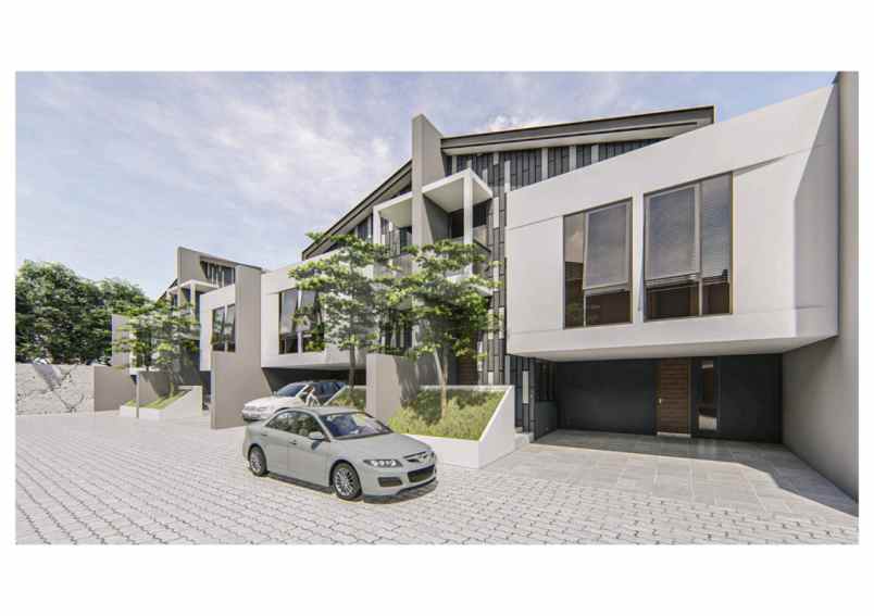 villa cantik 3 lantai di jogja dekat jalan godean