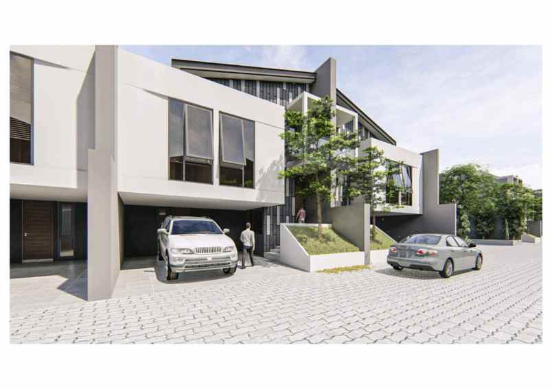 villa cantik 3 lantai di jogja dekat jalan godean