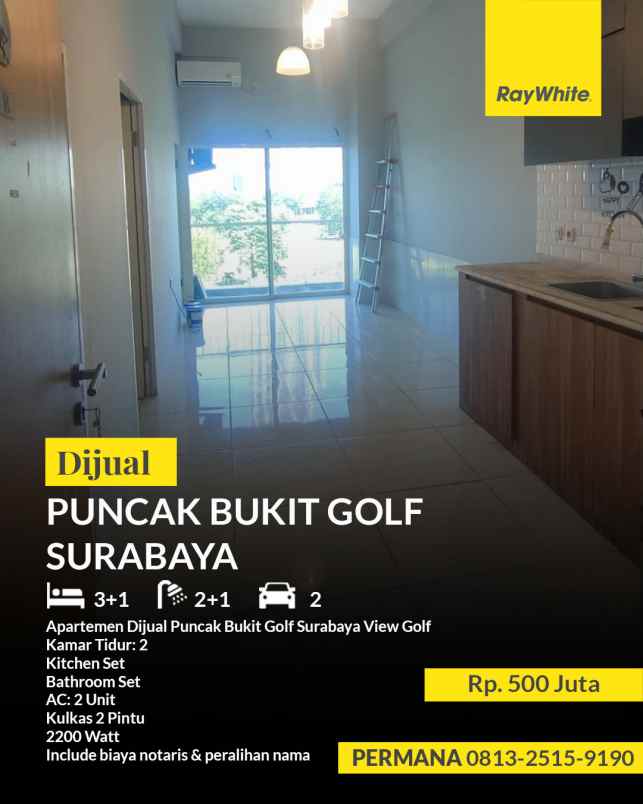 apartemen dijual puncak bukit golf surabaya view golf