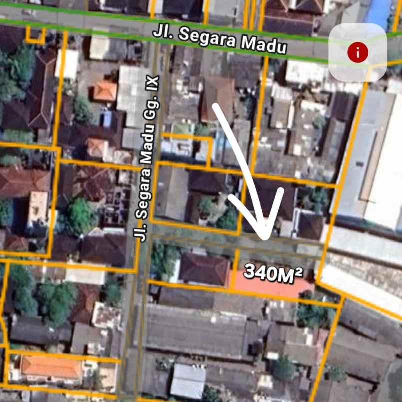 dijual 3 4 are jl segara madu kedonganan tuban kuta