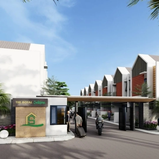 dijual credit rumah modern the royal sakina