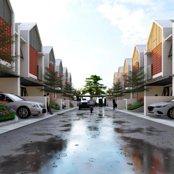 dijual credit rumah modern the royal sakina