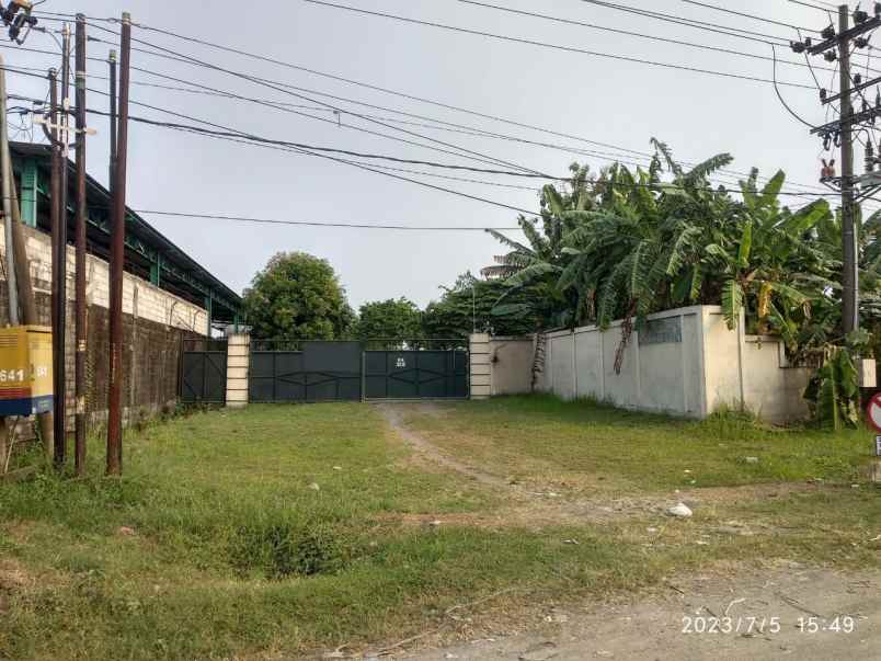 dijual gudang ex pabrik harbox di krian