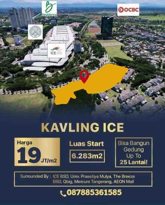 dijual kavling commercial bsd city kavling ice