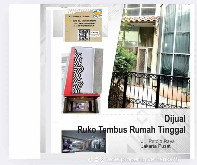 dijual ruko 4 lantai dan rumah tingkat jakarta pusat