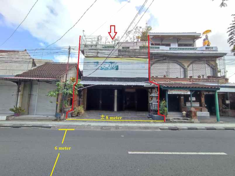 dijual ruko gudang kantor jalan legian kuta badung bali