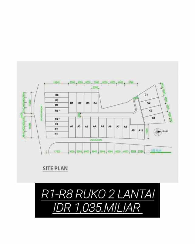 dijual ruko gudang kantor pancoran mas