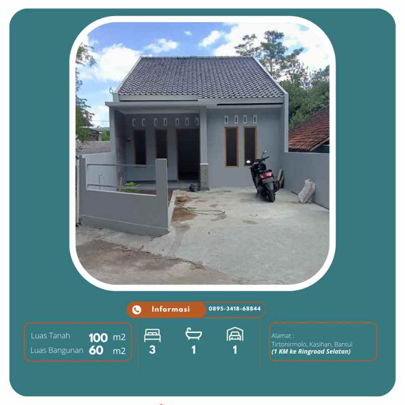 dijual rumah 1 km ke ringroad selatan