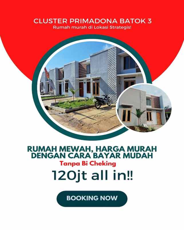 dijual rumah baru murah dekat stasiun cilejit bogor