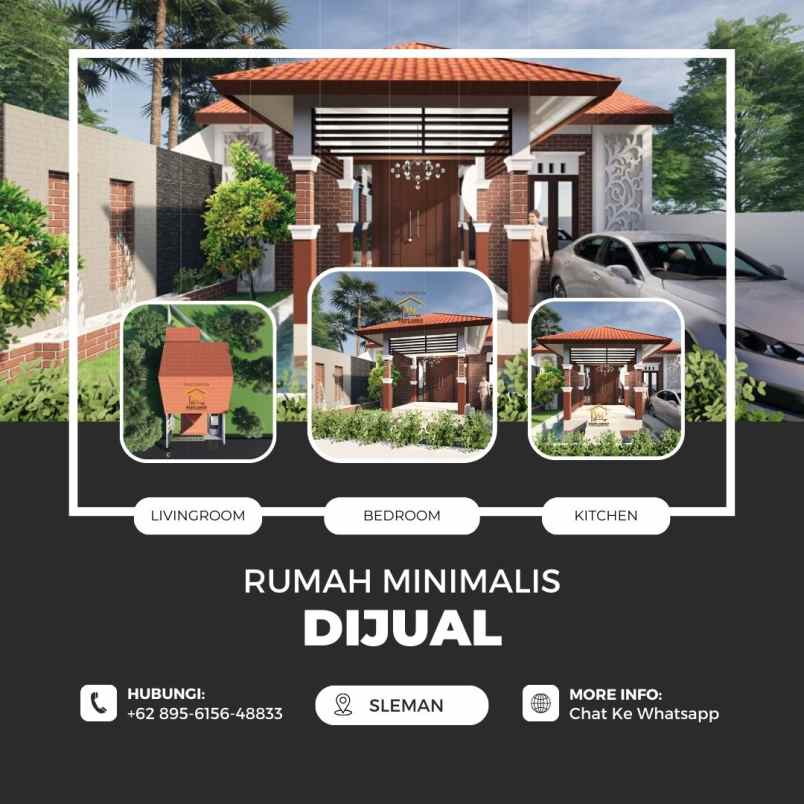 dijual rumah berkosep villa di sleman