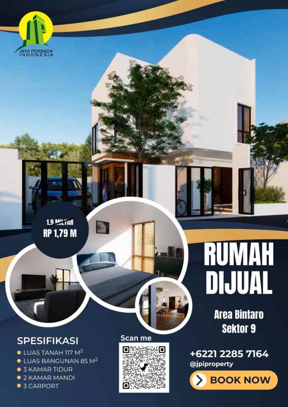 dijual rumah bintaro sektor 9 jakarta