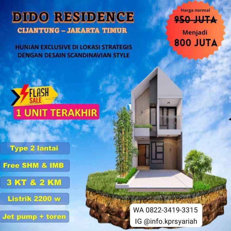 dijual rumah cijantung