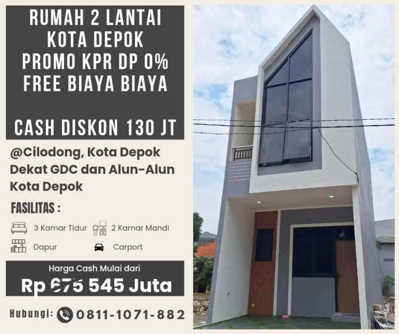 dijual rumah cilodong depok kota